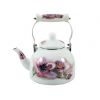 Чайник емальований 2 л Рожева орхідея 5/L