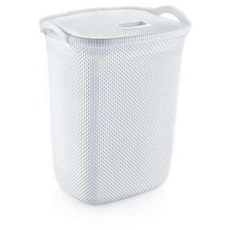 Корзина для белья "HONEYCOMB" 63л,белый N008-X24
