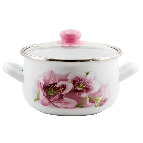 5 LA Кастрюля глубокая 4,0л d20 Орхидея розовая
