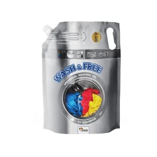 Гель для прання Wash&Free 2000мл універсальний Doypack 720733