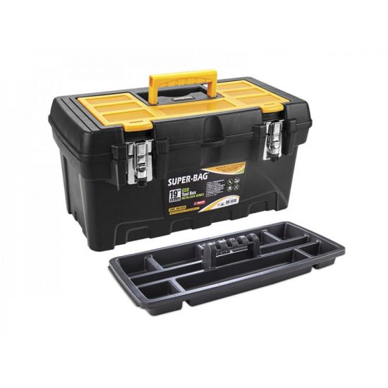 Ящик для інструментів Eco Metal Lock 490*260*240мм 19'' із вставкою і комірками ASR-5029