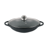 Сковорідка WOK 32см антипр.покриття Granite з кришкою індукція Cast MR-4832