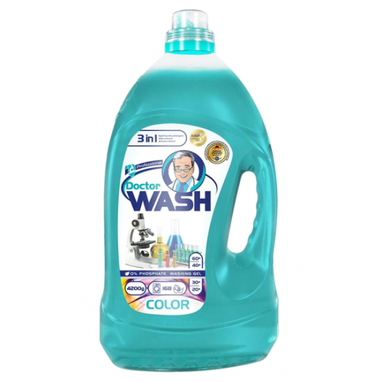 Гель для прання Doctor Wash 4200мл для кольорових речей 720283