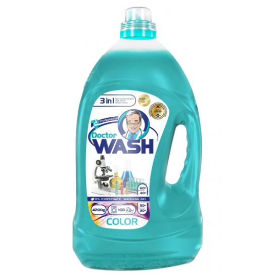 Гель для стирки Doctor Wash 4200мл для цветных вещей 720283