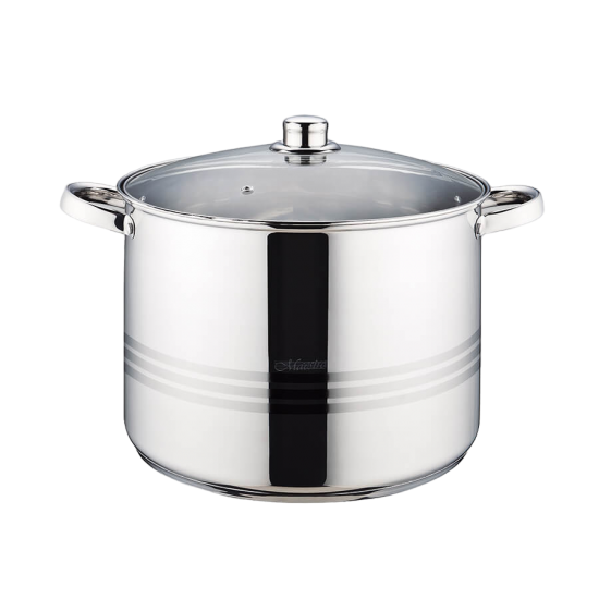 Кастрюля 14л 30*20см стекл.крышка MR-3517-14