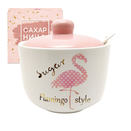 Фламинго Сахарница с ложкой 520мл 700-03-13