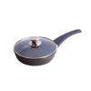 Сковородка 22см с крышкой Веста т-серый гранит AD50223