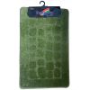Набір килимків для ванної 50*80+40*50см малюнок MIX S2-333-classic т-зелений