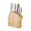 Набор ножей 7-пр. на деревянной подставке металл ручки MR-1411