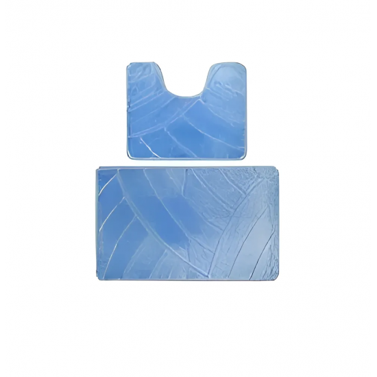 Набір килимків для ванної 55*90+45*55см малюнок MIX M2-555-classic блакитний