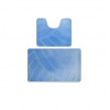 Набор ковриков для ванной 55*90+45*55см рисунок MIX M2-555-classic голубой