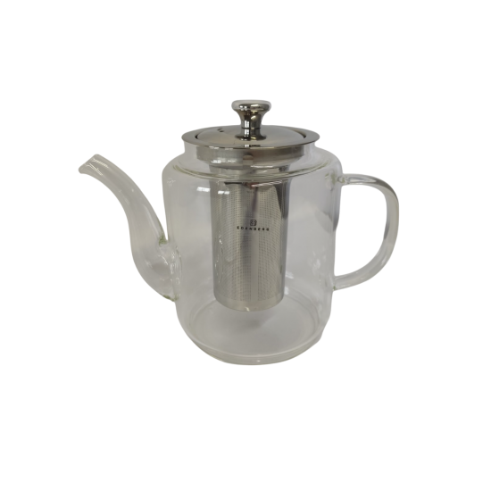 Чайник-заварник 1200мл скляний з фільтром EB-19037