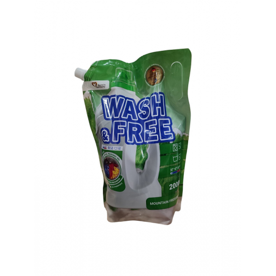 Гель для прання Wash&Free 2000мл універсальний Гірська свіжість Doypack 144942