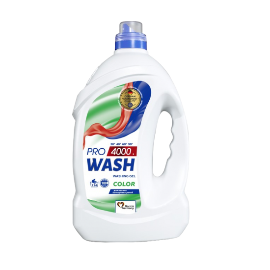 Гель для стирки Pro Wash 4000мл Color 144690