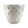 Горщик для квітів 0,75л Намистинки молочний 435