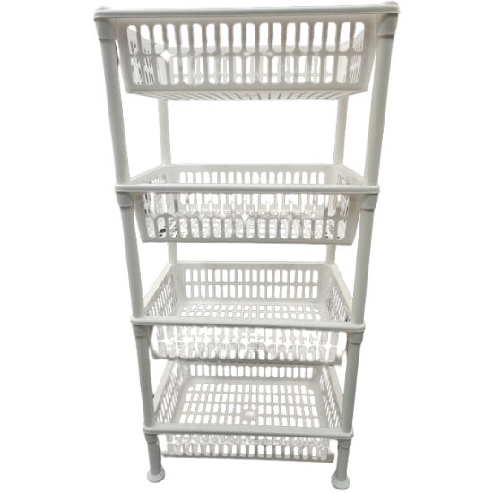 Етажерка 4-х рівнева прямокутна Nostalgia білий 5158 02