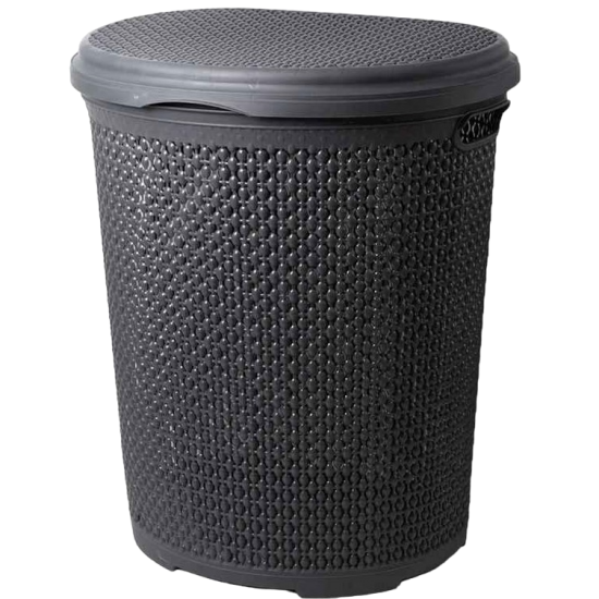 Корзина для белья 45л Pearl антрацит 2131 02