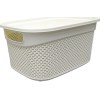 Кошик 9,0л з кришкою Drop Design слонова кістка M-1164