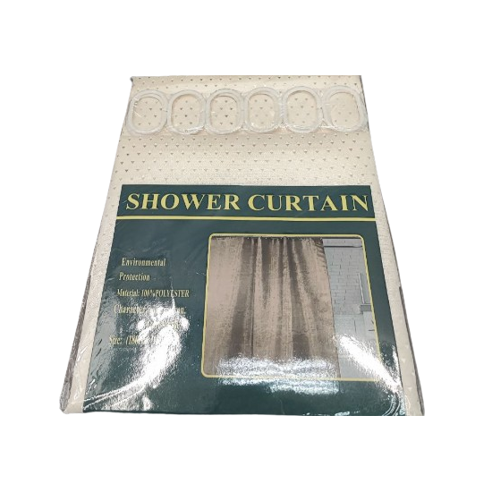 Шторка для ванної кімнати текстиль Піка 180*180см Р-айворі