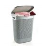 Кошик 52л з кришкою 45*37,5*57см Drop Design сірий M-170