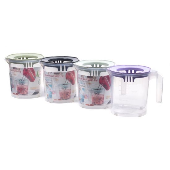 Миска для миксера 1,6л с крышкой 10201