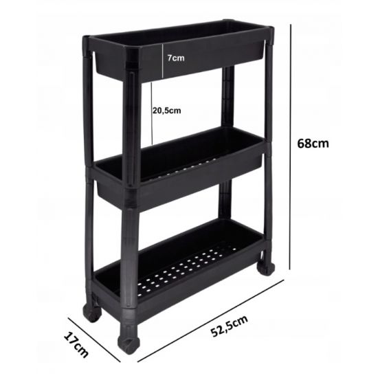 Полиця-органайзер 3-х рівнева на колесах SP-315