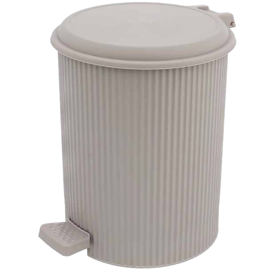 Відро з педаллю 5л + 6л Nostalgia сірий N325