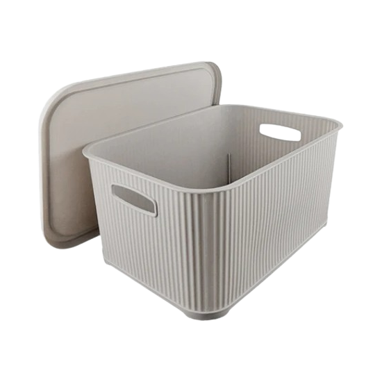 Кошик з кришкою 6л Nostalgia сірий N374