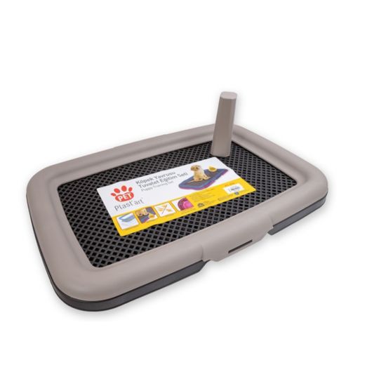 Туалет для животных с решеткой и столбиком PT-310