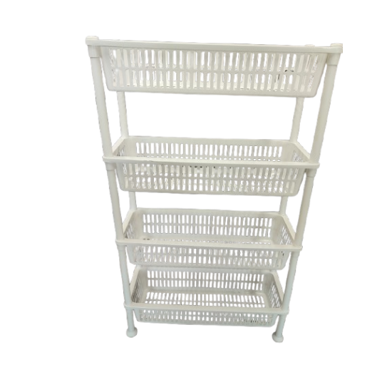 Этажерка 4-х уровневая 50*19,5*80см Nostalgia Slim белый 5158 01