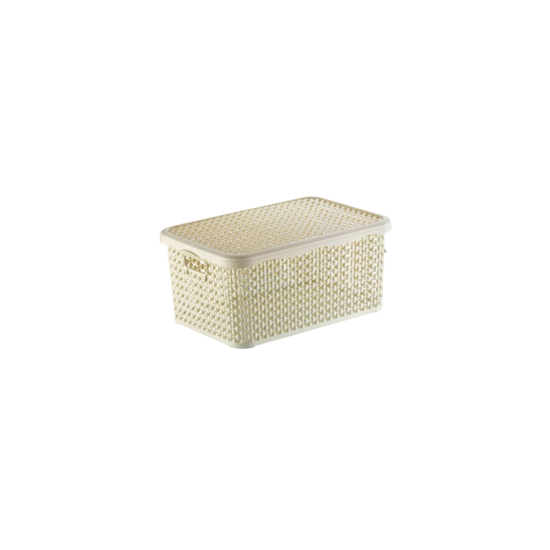 Корзина для белья 10л Pearl бежевый 2131 13