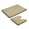 Набор ковриков для ванной 50*80+50*40см Воналди Standart 00185 молочный