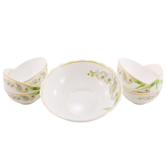 Біла орхідея Набір салатників 7-пр. склокераміка BB 408