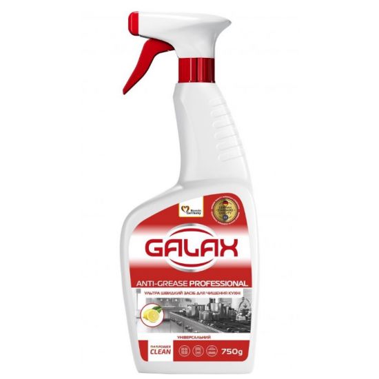 Средство для удаления жира Galax das Power Clean 750мл для кухонных поверхностей Professional 145826