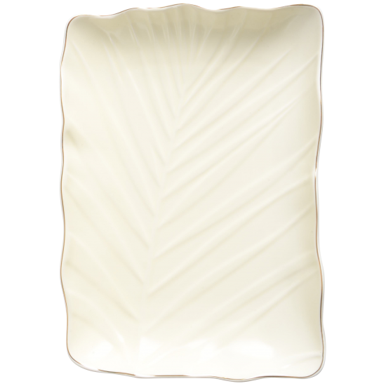 Блюдо Limited Edition Leaf Cream Gold B010790
