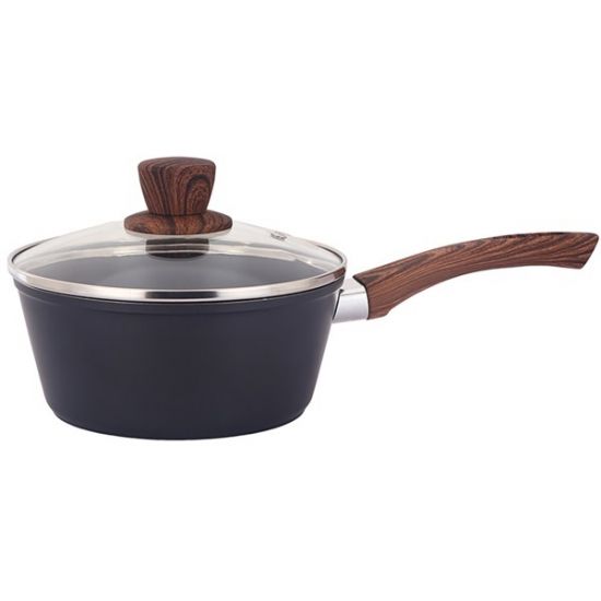 Ковш 1,6л 18см стеклянная крышка Bravo Chef BC-4101-18