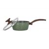 Ковш 1,6л 18см стеклянная крышка кованая Ringel Pesto RG-4137-18