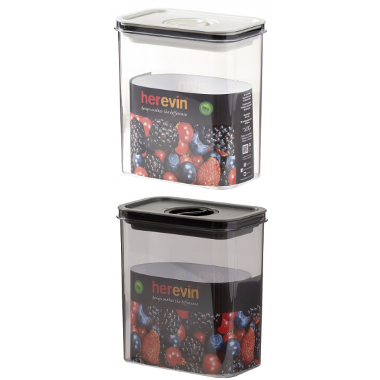 Контейнер HEREVIN Canister-Vacuum Lid-White-Black 1.8 л (161184-000)
