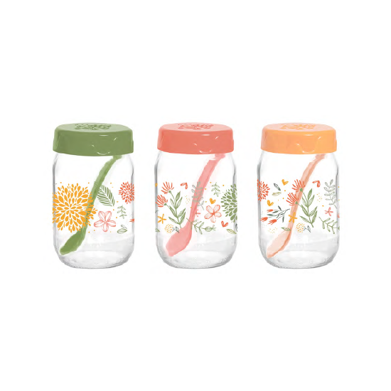 Спецівниця Herevin Decorated Spice Jar Set MIX, 0.370 л (131507-157)