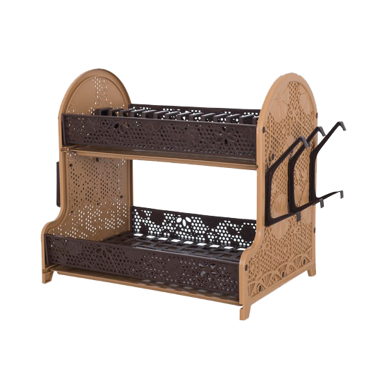 Сушка для посуду Violet House 0414 Ажур BROWN 28х40х38 см