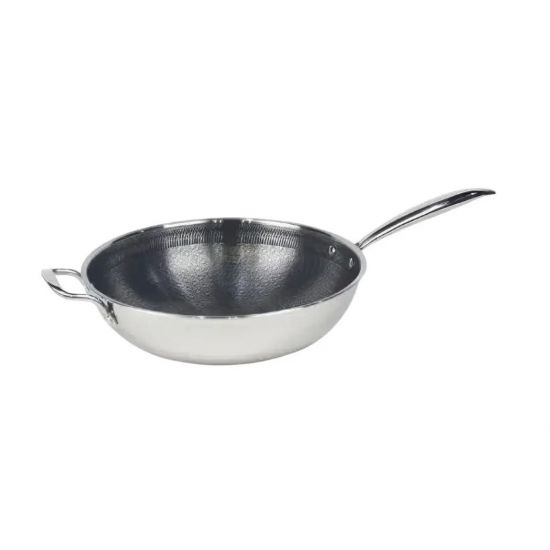 Сковорідка WOK 28см антипр.покриття Peluon нерж.сталь 9090-28