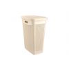 Корзина с крышкой 43л 46*29*55см Slim Drop Design кремовая M-174