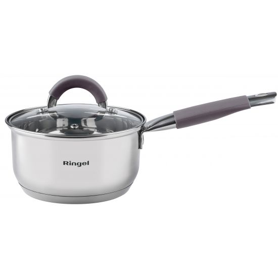Ківш 1,0л 14см скл.кришка Ringel Meyer RG-4008-16