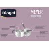 Ківш 1,0л 14см скл.кришка Ringel Meyer RG-4008-16