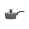 Ковш 1,6л 18см стеклянная крышка кованая Ringel Pesto RG-4137-18