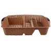 Сушка для посуду Violet House 0757 Роттанг CREAM 9х48х37.5 см