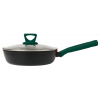Сковорода глубокая 26см стеклянная крышка Ringel Herbal RG-1101-26/h/l