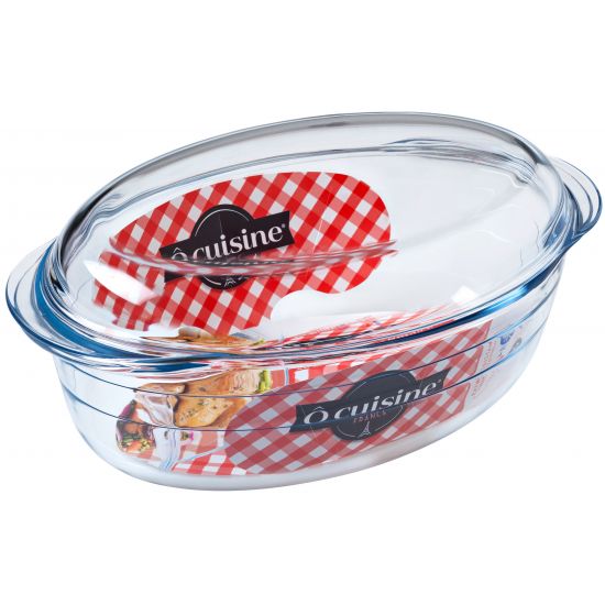 Форма стеклянная 3,0л овал с крышкой O Cuisine 459AC00/1043