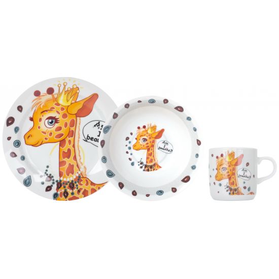 Набір дитячий 3-пр. Pretty Giraffe YF6025