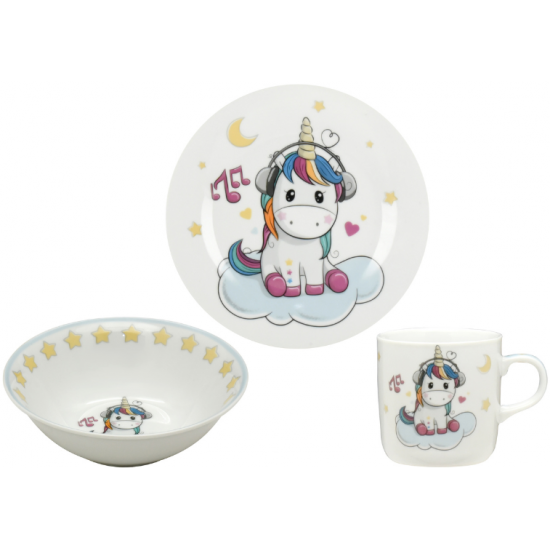 Набір дитячий 3-пр. Unicorn Limited Edition C723